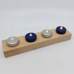 Holz LED Teelichthalter